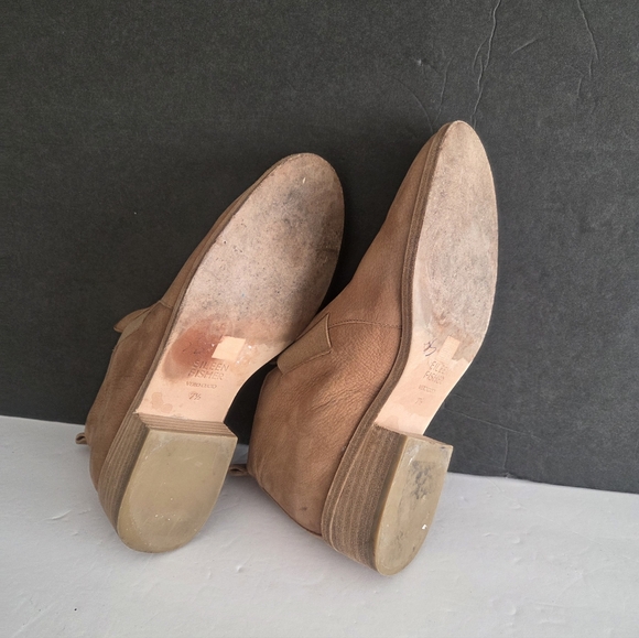 Eileen Fisher Brown  Suede Women's Ankle Boots Sz.7.5 - Picture 5 of 8